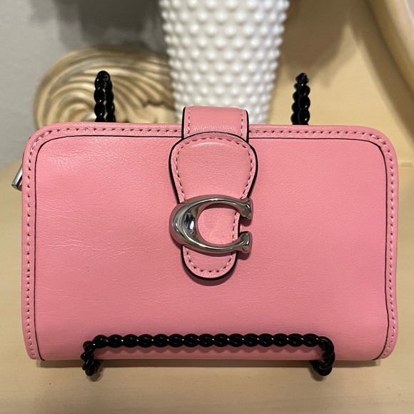 Coach Handbags - Authentic Coach Leather Pink Tabby Medium Wallet